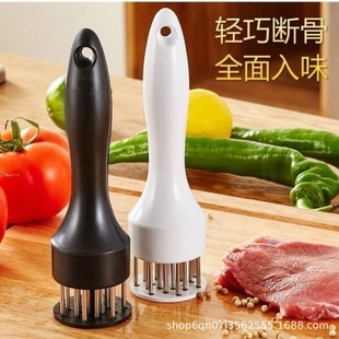 Kitchen Stainless Steel Steak Hammer Meat Tenderizer Household Meat Tenderizer Perforator Tendon Breaker Meat Hammer Meat Needle