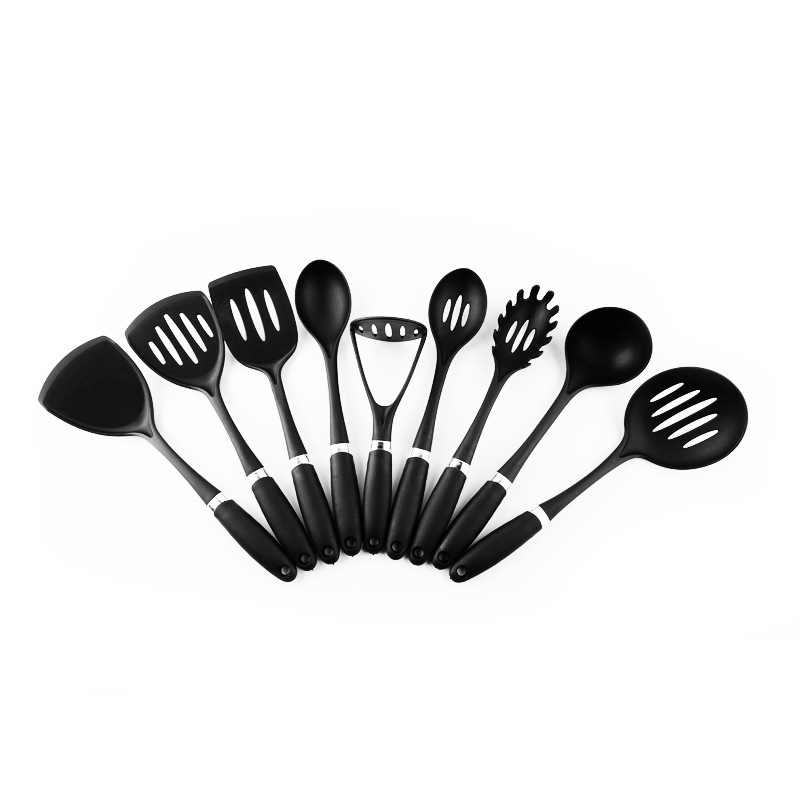 食品級ナイロン調理器具9点セット家庭用台所用品耐高温シャベルスプーン|undefined