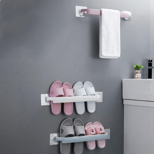 Towel rack, bathroom punch-free hanging rack, toilet slipper rack, multi-functional pot lid rack, bathroom towel rack