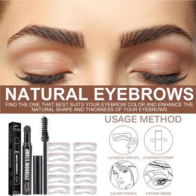 EELHOE Eyebrow printing pen Lazy man Handy Thrush natural Hairline waterproof fast Makeup Eyebrow card Eyebrow pencil