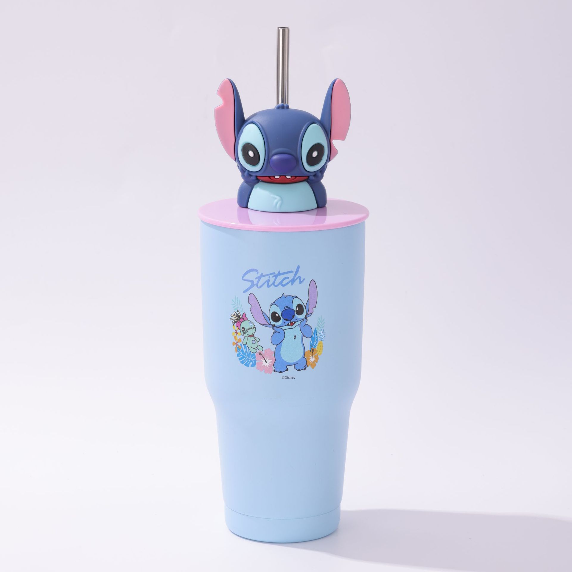 Nueva taza de vacío de acero inoxidable ktcat imagen de dibujos animados Stitzi KTcat 30oz taza de coche de vacío de acero inoxidable