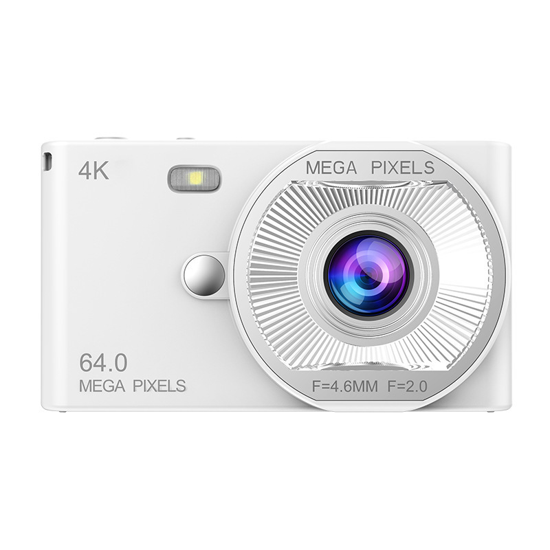 Ultra-thin high-definition digital camera for students, CCD card camera, video recording, VLOG, retro filter, dual-camera selfie