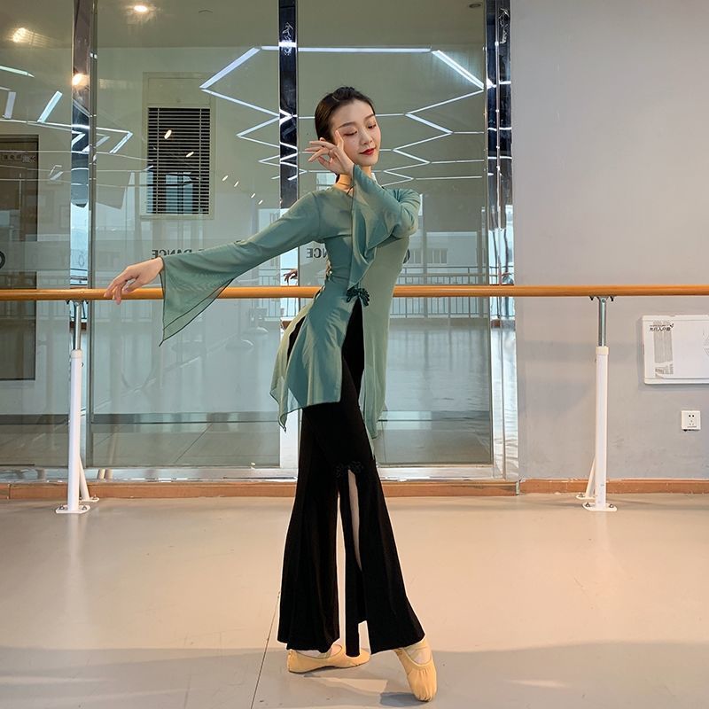 Classical Dance Practice Clothes, Flowy Gauze Clothing, Traditional Style Dance Costumes, Art Exam Body Suits, Modern Dance Performance Clothing Factory