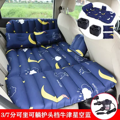 Vehicle-mounted inflatable bed Travel Sleeping Pad - default-item-37-sit-and-lie-down-oxford-cailan-electric-pump