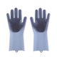 Magic Silicone Dishwashing Gloves Women's Rubber Kitchen Housework Durable Waterproof Cleaning Bowl Durable Dishwashing Artifact