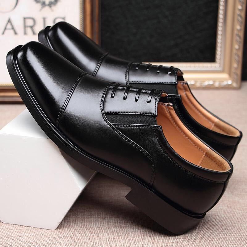 【Dealing with leftover sizes and discontinued styles】Men's leather shoes, three-strap style, business casual, single leather shoes for men