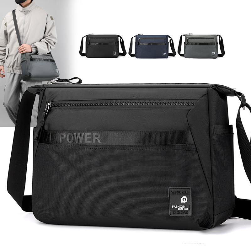 WEPOWER nuevo estilo casual ligero versátil tendencia al aire libre impermeable desgaste hombre viaje de negocios mochila de hombro