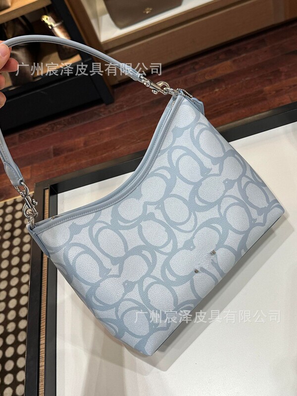 寇家2025高品质Laurel流浪包经典新款配色老花腋下包单肩斜挎女包|undefined