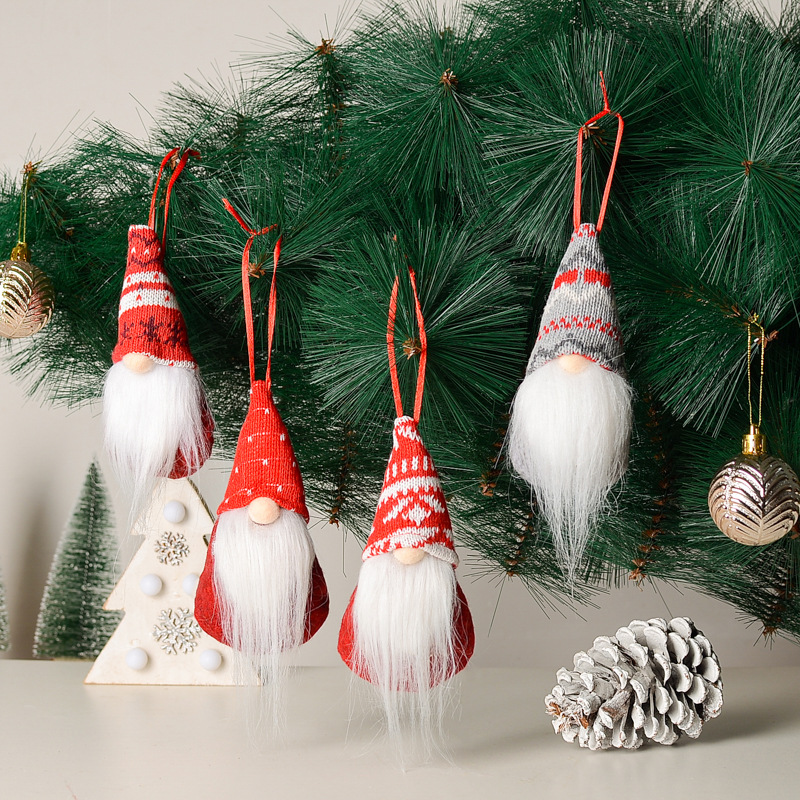 Christmas Cute Doll Cloth Party Hanging Ornaments display picture 4