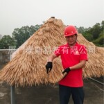仿真稻草茅草屋顶景观建材实力工厂年底促销活动