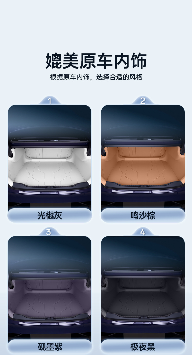 Suitable for 26 Models of Toyota Platinum 7, Full Surround Trunk Mat, Special Interior Accessories for Platinum 7, Modified Trunk Mat