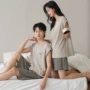 薄款条纹新款大码家居服
