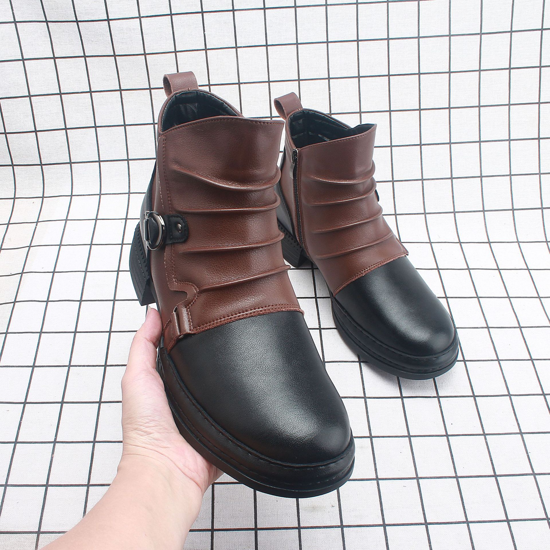 �¿���ѥ�ﶬ����Ь�ж���ŷ��ѥ�Ӹ߰�Ӣ������ѥ��63071