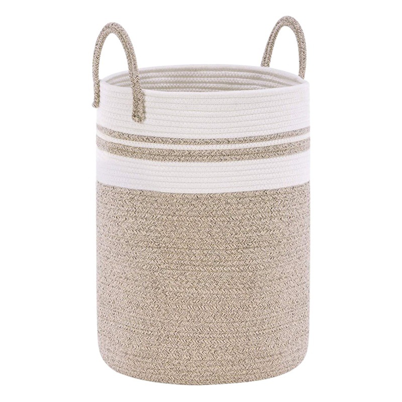 Qingdao Pingdu fuente suministro directo de fábrica comercio exterior de alta calidad transfronteriza Venta caliente protección del medio ambiente cuerda de algodón puro no-canasta de almacenamiento de tela