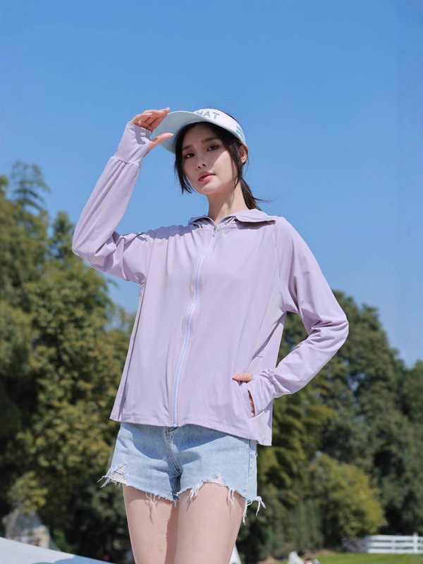 男女同款防晒衣云朵原纱时尚冰爽透气轻薄帽檐可拆卸锦纶防晒服|undefined