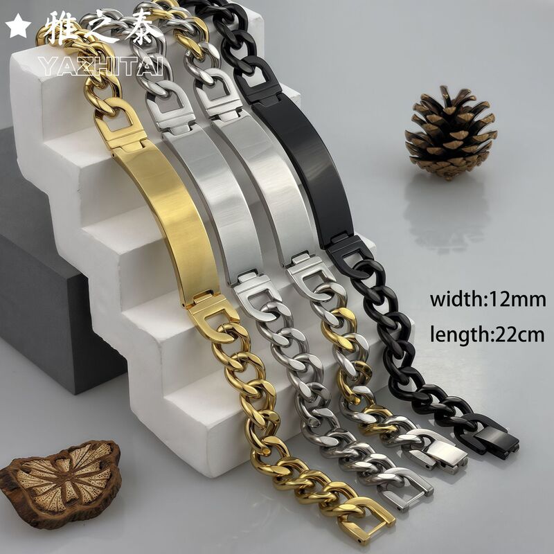 Cross-Border Stainless Steel Curved Bracelet for Men and Women Titanium Steel Ins Korean Style Jewelry Fashion European and American Bracelet Jewelry Stainless Steel Cross-Border Stainless Steel Curved Bracelet for Men and Women Titanium Steel Ins Korean Style Jewelry Fashion European and American Bracelet Jewelry Stainless Steel