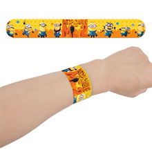 小黄人啪啪圈手环pvc材质手环拍拍乐手腕带