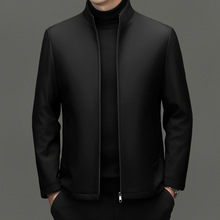 2025冬季新款中年男式棉服商务休闲立领爸爸装保暖防寒行政外套