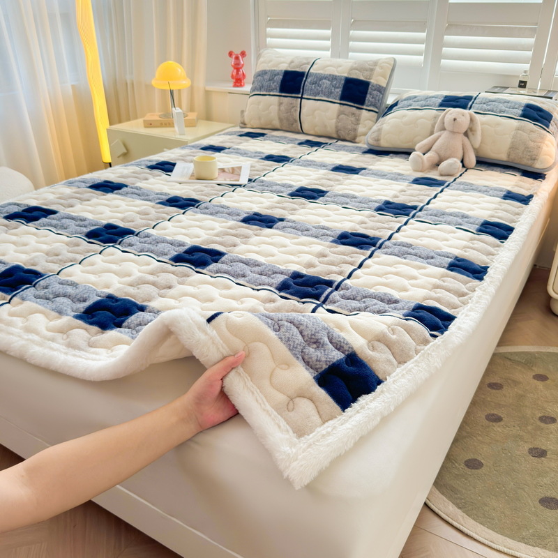 Nuevo colchón de leche grueso colchón de cama caliente colchón de franela antiestático colchón de cama caliente rápido