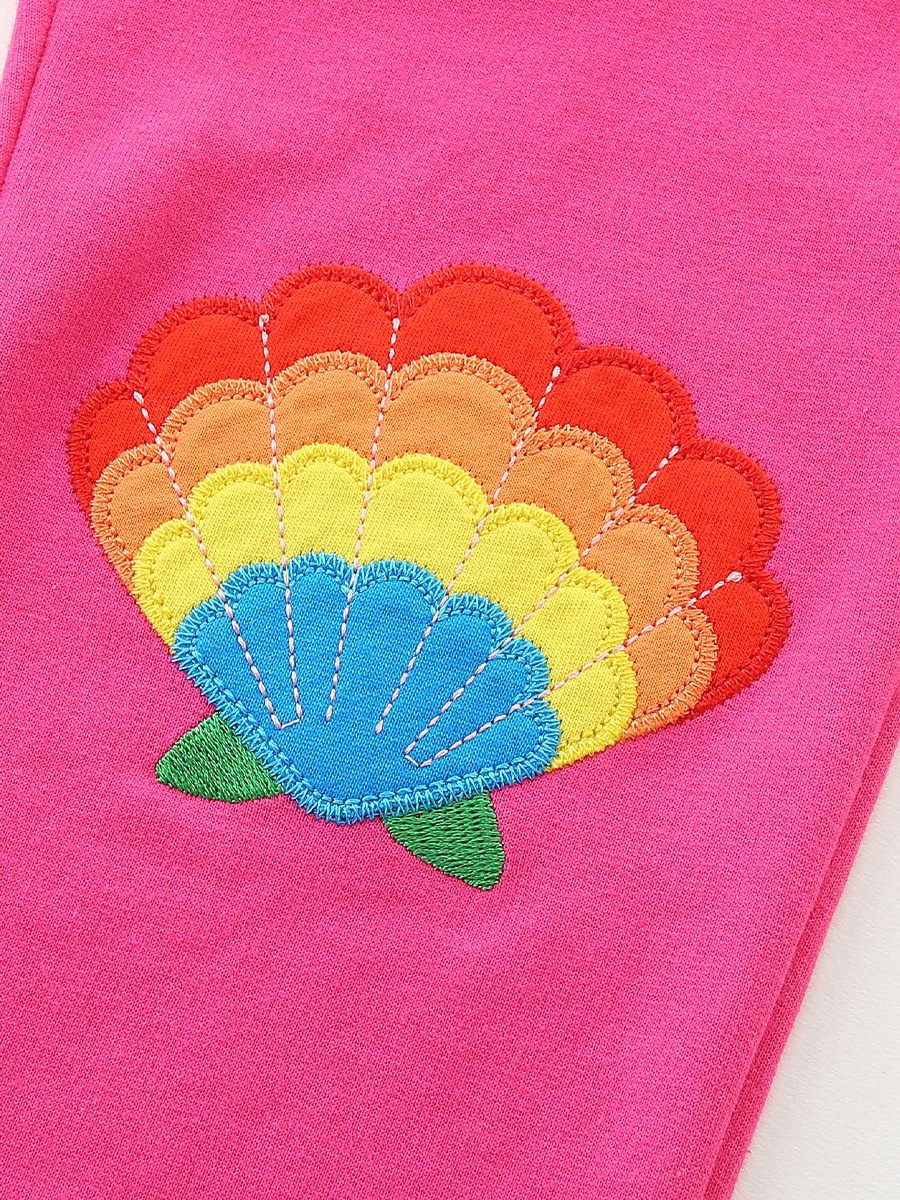 Venta directa de fábrica traje para niñas dibujos animados unicornio bordado parche cuello redondo suéter para niños moda niñas pantalones deportivos