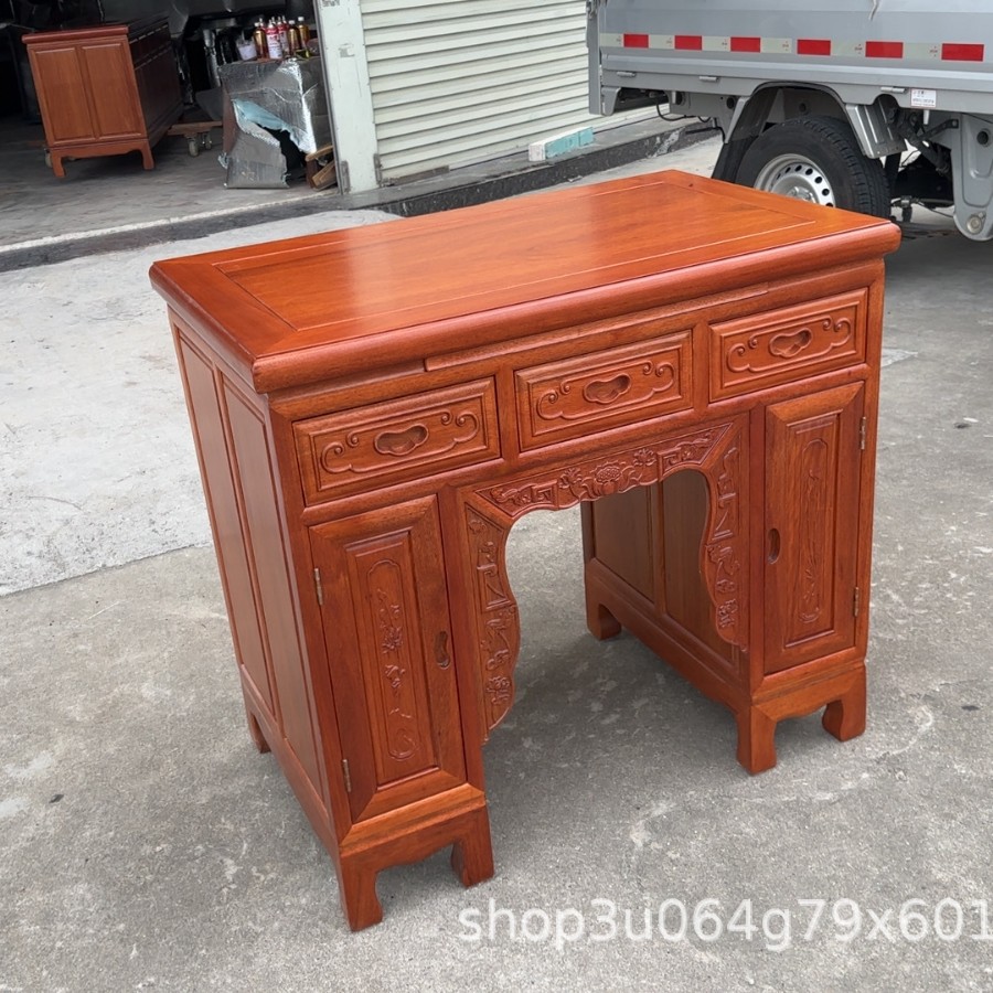 Solid Wood Chinese-Style Offering Table, Incense Table for Home Use in Rural Living Rooms, Offering Table for Incense and Fire, Buddha Altar, Central Hall Table, Shrine Table for Worship