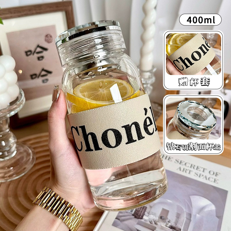 400ML 다이아몬드 뚜껑 [무료 흰색 단열 컵 커버 + 내열 및 방폭]