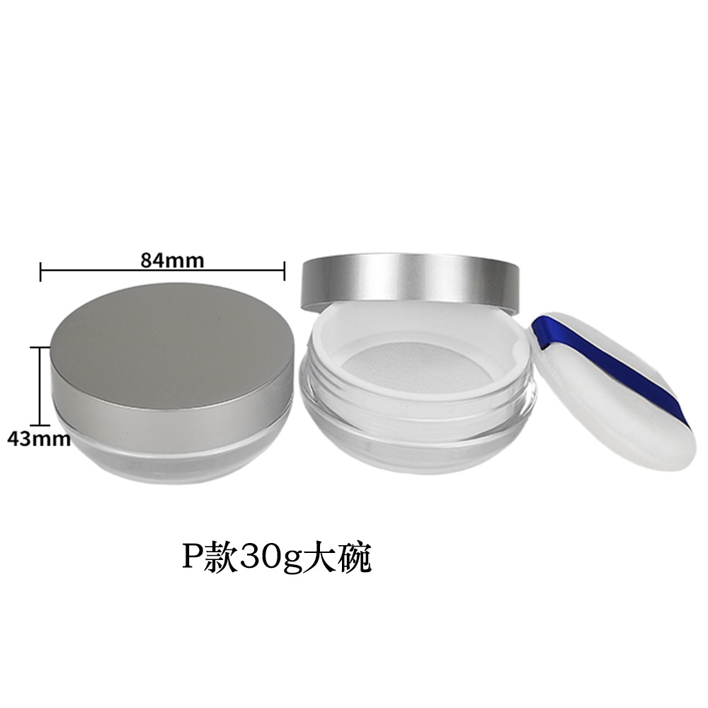 Materiales de embalaje para polvos sueltos en stock: caja dispensadora de polvo suelto ultrafina con tapa abatible y malla elástica grande, para 8g, 15g, 20g.