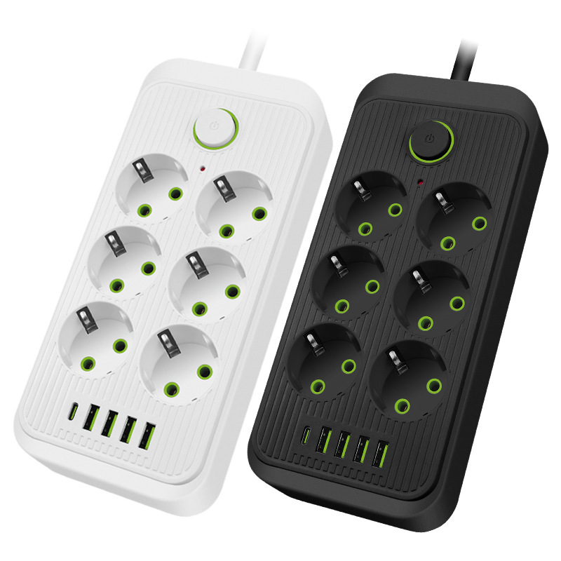 agujero especial de la norma europea conector inteligente de alta potencia USB multifunción oficina placa de conexión doméstica con conector de cable