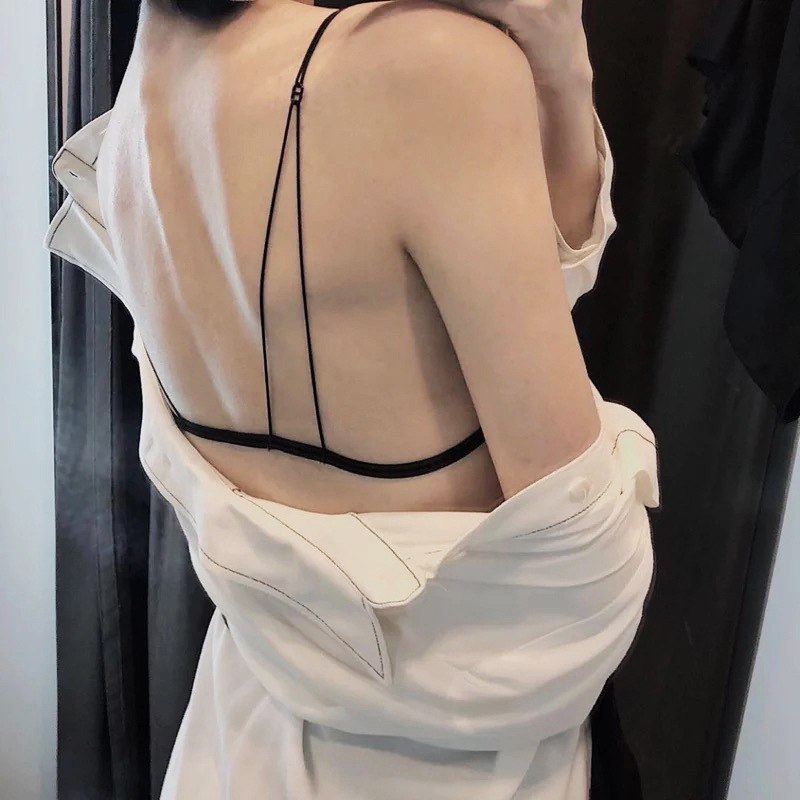 Thin Shoulder Straps, Seamless Bra with Padded Bra, Thin French Triangle Cup, Seamless Girl's Front Button Beautiful Back Bra Thin Shoulder Straps, Seamless Bra with Padded Bra, Thin French Triangle Cup, Seamless Girl's Front Button Beautiful Back Bra