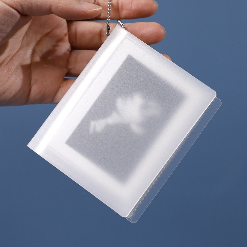 2 인치 카드 북 3 인치 1 칸 미니 키 체인 펜던트 작은 카드 책 사진 앨범 Frosted Cross-border Hot Mining