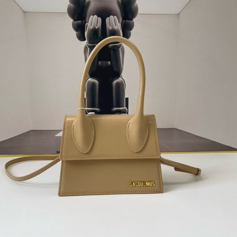 Jacquemus Niche Design Fashion Handbag Versatile Trendy Retro Shoulder Bag Textured Crossbody Women's Bag