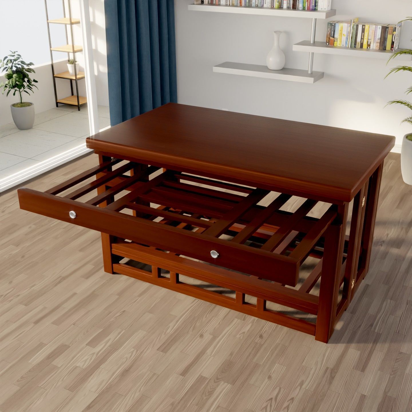 Mesa de horneado plegable para el hogar, tabla de calefacción rectangular multifuncional, mesa de horneado, mesa de enfriamiento y calefacción integrada para el hogar