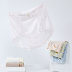 High-end underwear for women, ultra-thin sexy lace, large size, high elasticity, pure cotton, high waist, pure desire, ice silk, seamless underwear, summer