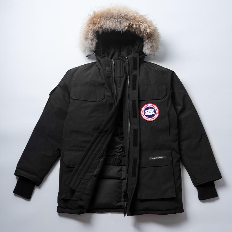 好品质！羽绒服男女情侣款08远征中长款工装派克大衣保暖外套