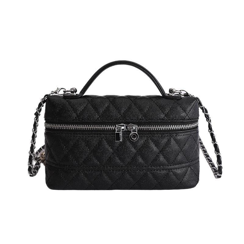 Bolso de mano de alta sensación 2026 nueva moda cadena de diamante bolso de mujer nicho bolso de lujo ligero image 18