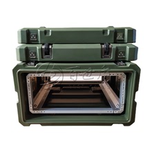 百世盾4U移動減震機架箱終端通訊設備防水箱戶外作業箱滾塑航空箱