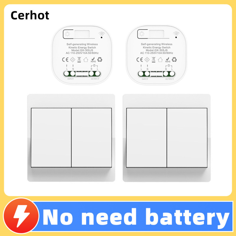 配線不要、電池不要、防水、自動電力スイッチ、ロッカータイプ家庭用ワイヤレスカジュアルリモコンスイッチ|undefined