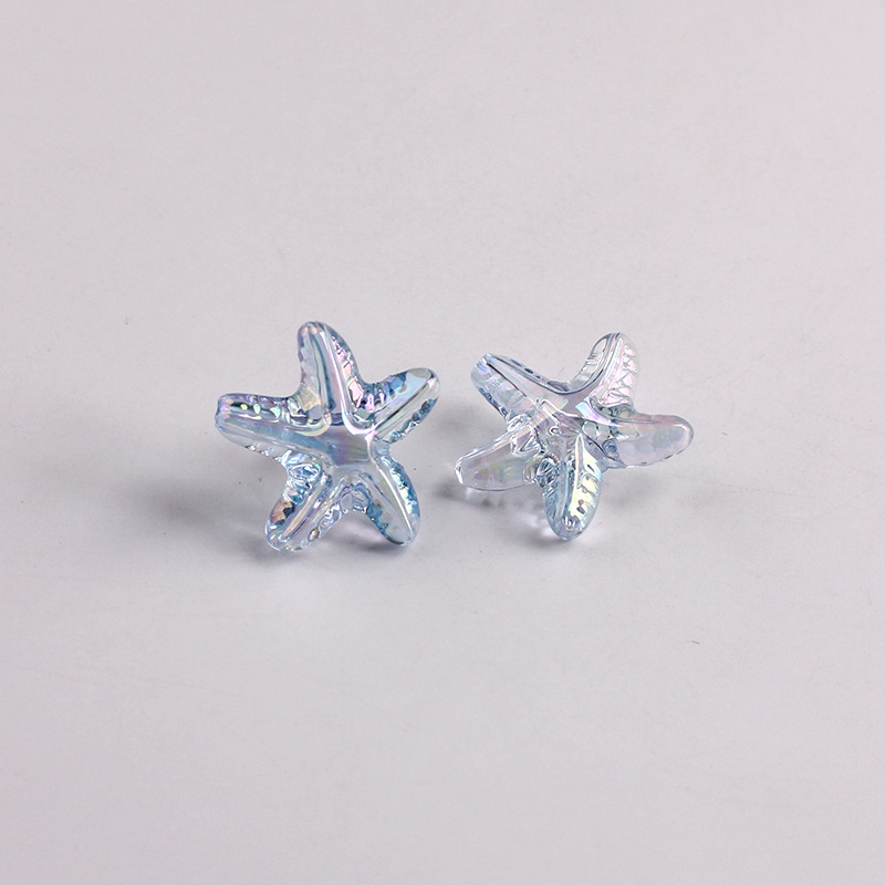 1g Weight Beads Jewelry Making Type DIY Ornament Accessories Classification 1 Piece Quantity Acrylic Material Starfish Pattern All Seasons Season Polished Finish Plating Design Cute, Simple Style Style 1 Piece Acrylic Starfish Polished Beads DIY Ornament Accessories 3
