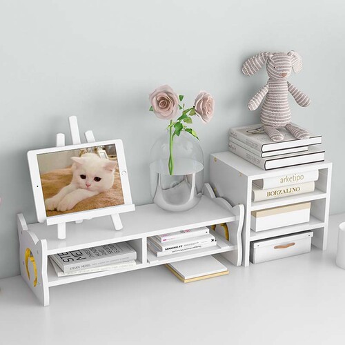 Desktop computer elevated desktop storage rack monitor stand office elevated base neck protection rack