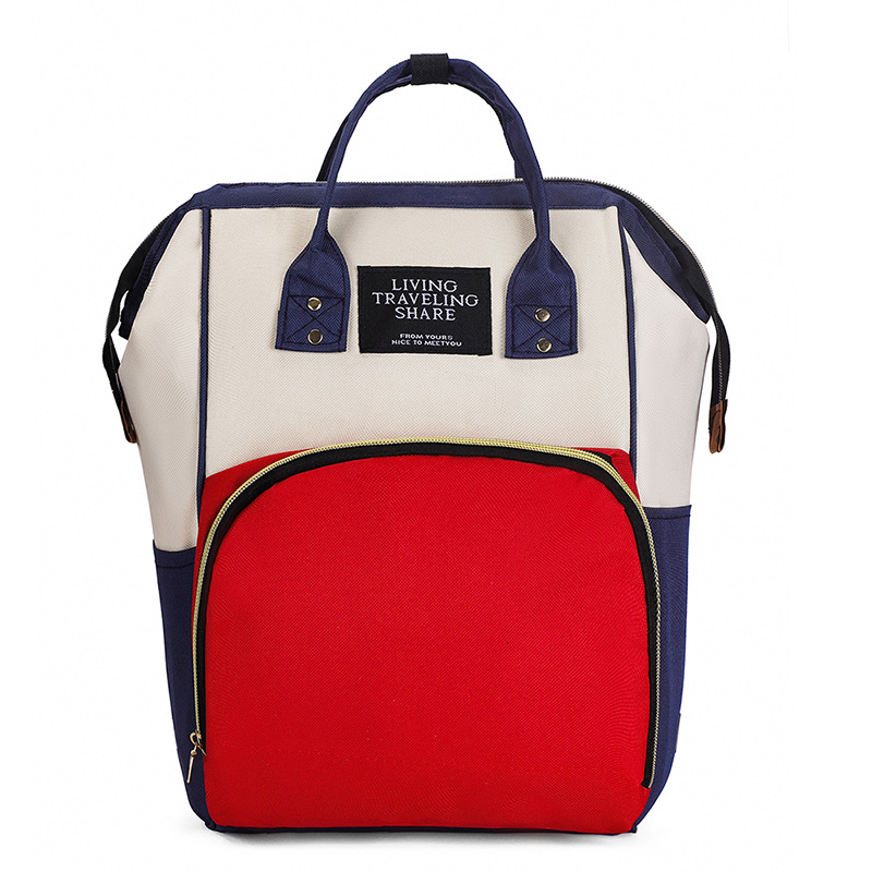 New Multi-Purpose Mommy Bag with Large Capacity for Baby Bottles, Stroller, Water-Resistant, Dry and Wet Separation Backpack