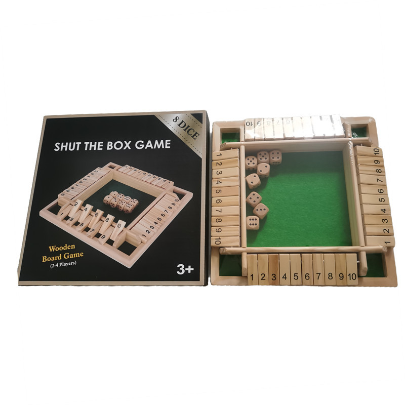 Cecpc Party Interactive Puzzle Wine Ling Toy Board Game Card Cuatro lados Digital Flip Accesorios para juegos de bebida