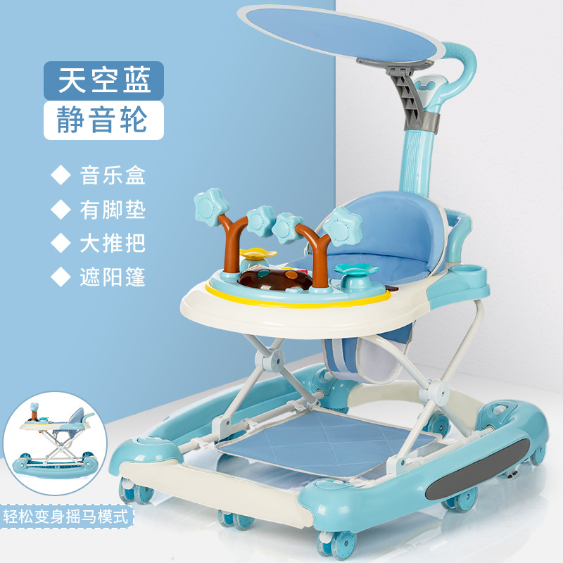 Baby Walker anti-o-pierna anti-vuelco niña niño bebé multifuncional niño caminar ayuda carro