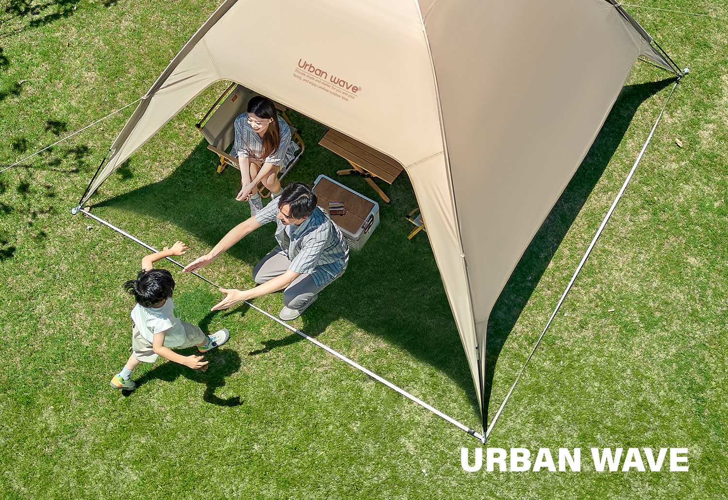 Vinyl Canopy Tent for Outdoor Camping, Easy-To-Set-Up Dome Sunshade, Six-Piece Table and Chair Set, 2026 New Model Sun Shelter