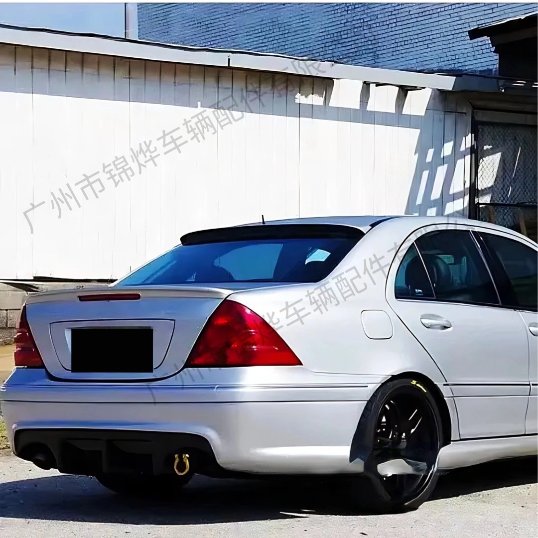 Suitable for 01-06 Mercedes-Benz C-Class W203 Modified Rear Wing Rear Trunk Lid Fixed Wind Pressure Wing Guide Spoiler Am Style