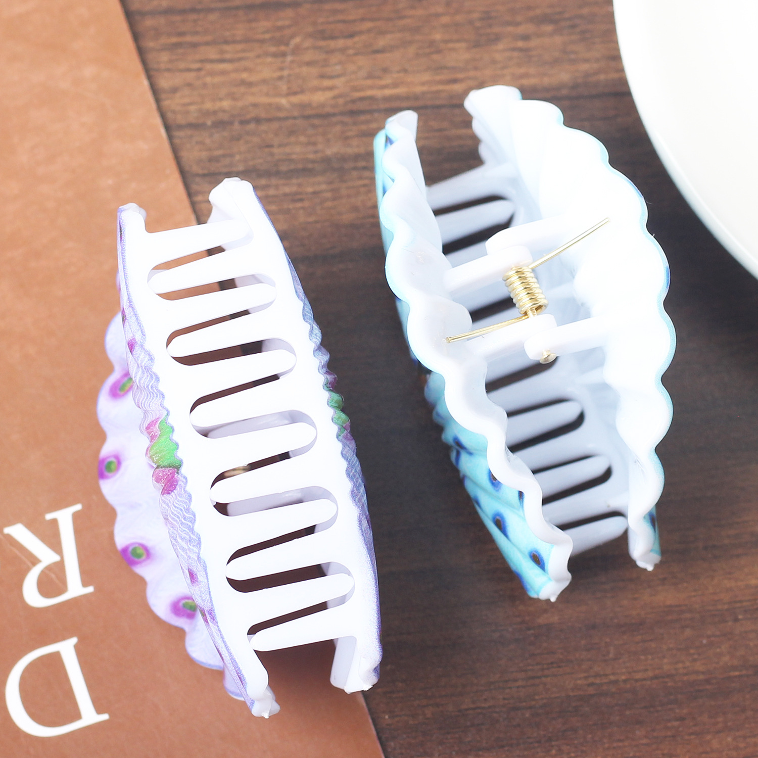 Nuevo cross-border hot texture abrazadera de cabello estilo de alta calidad pabellón abrazadera de cabello para niños accesorios de cabello