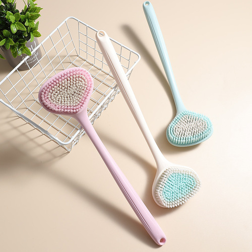 Long handle back rub bath brush, bath flower, adult mud rub, no need to ask for help, soft hair bath brush, back brush