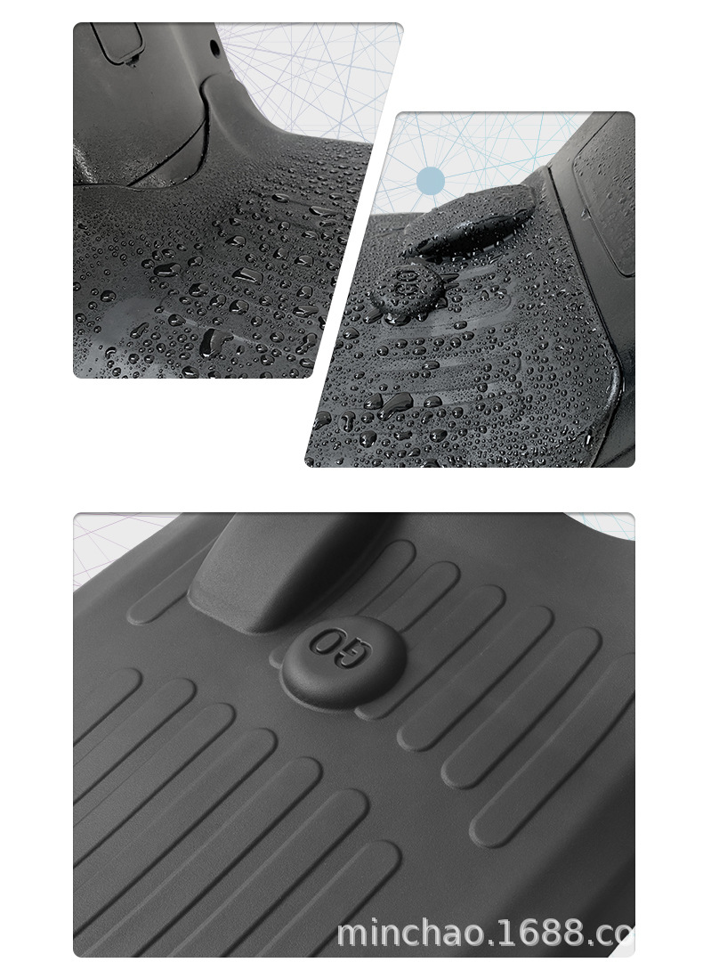 Electric Vehicle Rubber Foot Pads Are Suitable for Mavericks G0 Battery Vehicles, Waterproof and Anti-Slip Pedal Foot Pads, Wear-Resistant and Scratch-Resistant Mats
