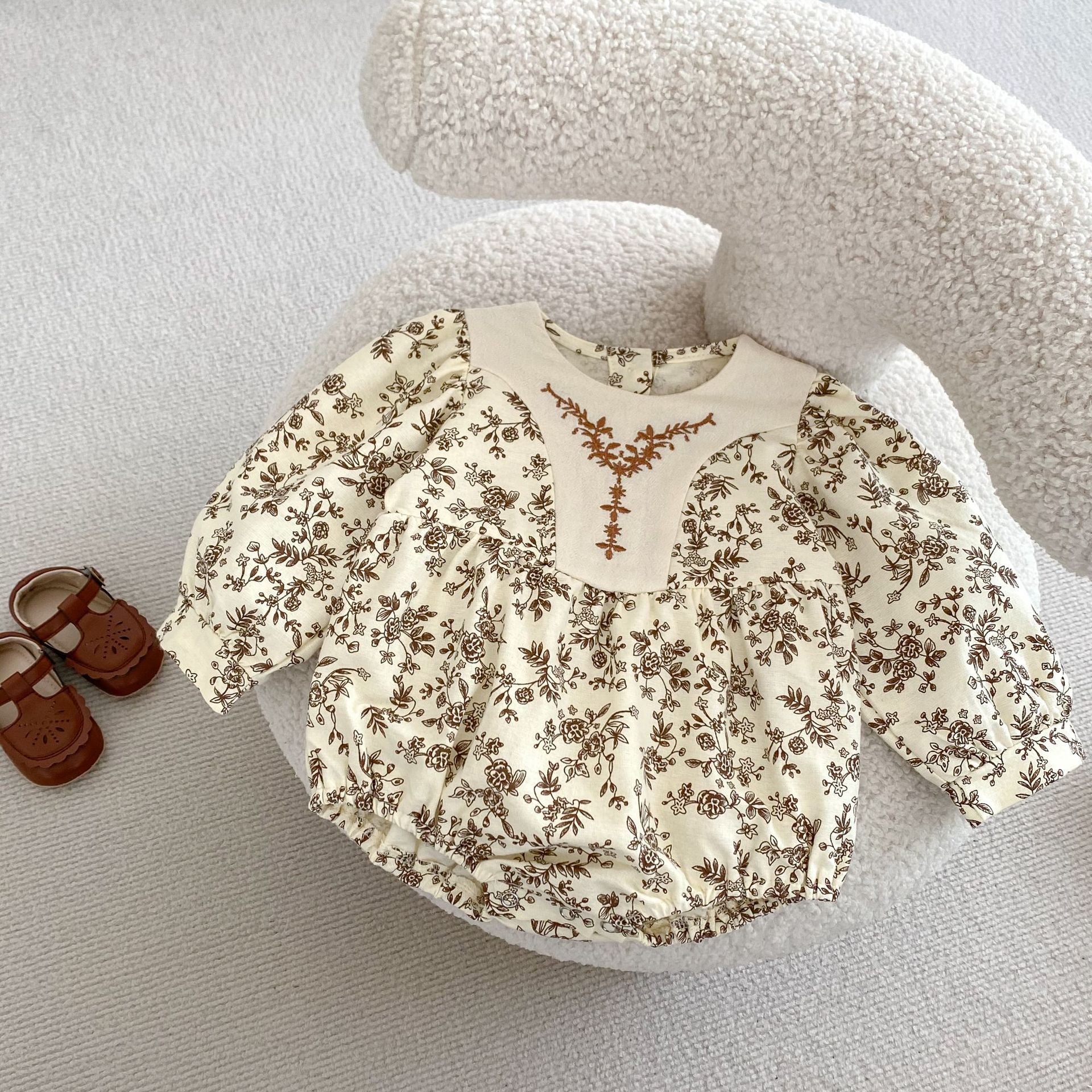 Clothing for infants young children aged 0-2 years old, long sleeved hoodie, 2024 spring and autumn printed patchwork_voghion.com