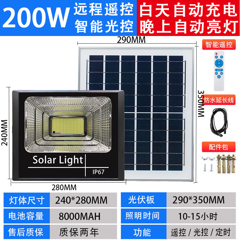 El reflector solar se ilumina automáticamente después de dos días de oscuridad, luz de jardín al aire libre, iluminación súper brillante, nueva farola rural para el hogar