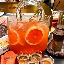 手提玻璃包微醺果酒杯套装带托盘酒吧创意果汁网红酒馆鸡尾酒杯